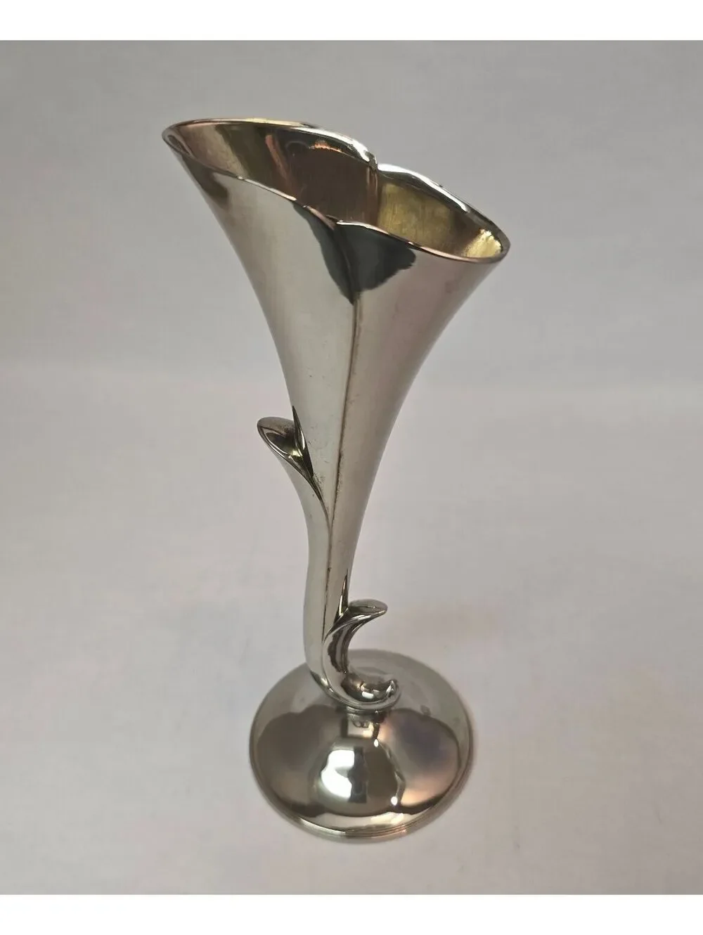Vintage Godinger Silver Plated Calla Lily Bud Vase 7.5